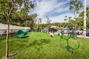 Brooksville apartment for rent - the park has a large yard with a playground and a basketball court