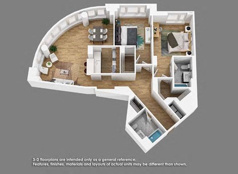 Floor plan for 2 beds, 2 baths, 1188 sqft