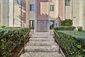 Van Nuys apartment for rent - The image shows a building entrance with a sign that reads "6645 SOMERSET PL".