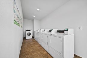 San Bernardino apartment for rent - A white washing machine is on the right side of the image.