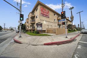North Hollywood apartment for rent - A building with a sign that says "Now Playing Casino".