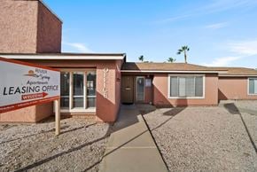 Bullhead City apartment for rent - A leasing office for River Springs Apartments is shown.