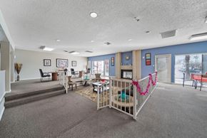 Las Vegas apartment for rent - A room with a white ceiling and a grey carpet.