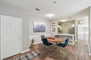 Canton apartment for rent - A dining room with a table and chairs at The Atlantic Canton Ridge, Georgia