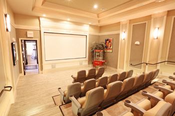 The big screen-movie theater
