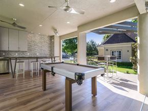 Arlington apartment for rent - Outdoor Entertaining Space with Pool Table. at Franciscan of Arlington, Texas, 76015