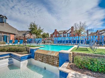 Two resort-inspired style pools with sundeck and cabana
