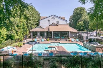 Pool with sundecks