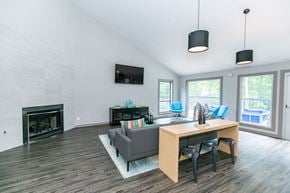 Duluth apartment for rent - Clubhouse with Lounge area at The Atlantic Howell Station, Duluth, GA, 30096