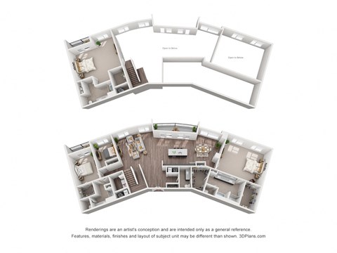 Floor plan for 4 beds, 4 baths, 3483 sqft
