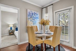 San Antonio apartment for rent - a dining room with a table and chairs