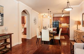 San Antonio apartment for rent - A dining room with a table and chairs.