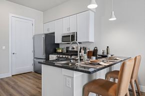 Austin apartment for rent - our apartments offer a kitchen with a counter top and a stainless steel refrigerator