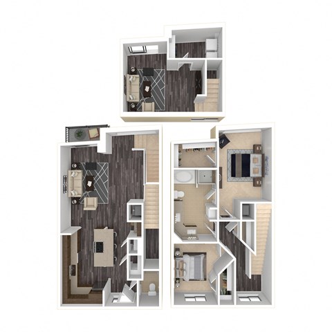 Floor plan for 2 beds, 1.5 baths, 1638 sqft