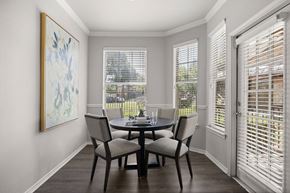 Fort Worth apartment for rent - A dining room with a table and chairs.