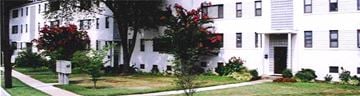 Greenbelt apartment for rent - a large white house with a sidewalk in front of it
