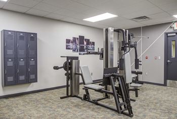 24/7 Fitness center with peloton, cardio & strength equipment