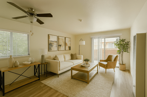 Rohnert Park apartment for rent - Modern Living Area at Glenn Manor, Rohnert Park, CA