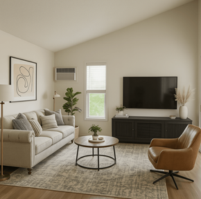 Novato apartment for rent - Living Room With TV at Hill Valley, Novato