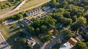 Roseville townhouse for rent - Property Drone Panorama