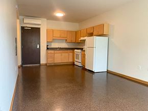 Minneapolis apartment for rent - Open Kitchen concept of an apartment at Gateway Lofts in North Minneapolis