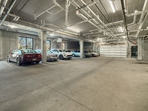 Minneapolis apartment for rent - A parking garage with several cars parked inside.