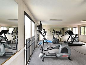 Groton apartment for rent - a gym with some exercise machines in it