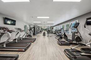 Benicia apartment for rent - A gym with treadmills and exercise bikes.