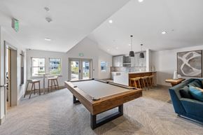 Alameda apartment for rent - A room with a pool table and a couch.