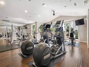 Concord apartment for rent - the gym is equipped with cardio equipment and weights