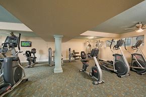 Walnut Creek apartment for rent - A gym with a variety of exercise equipment including treadmills, stationary bikes, and weight machines.