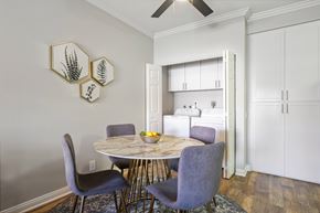 Foothill Ranch apartment for rent - A dining room with a table and chairs.