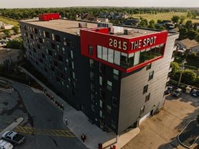 Winnipeg apartment for rent - an aerial view of the spot apartments