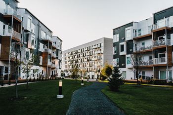 Expansive courtyard
