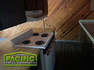 Medford apartment for rent - a stove top oven sitting on top of a kitchen counter