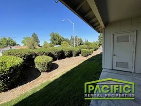 Medford apartment for rent - a view of a yard in front of a building