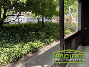 Ashland apartment for rent - a view of a sidewalk in front of a building