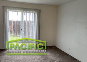 Medford apartment for rent - an empty living room with a window and a carpet