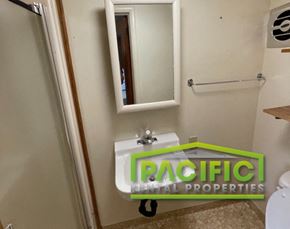 Ashland apartment for rent - a small bathroom with a sink and a mirror