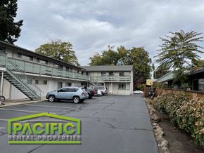 Medford apartment for rent - the parking lot of the pacific terminal properties building