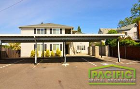 Central Point apartment for rent - an empty parking lot in front of a house