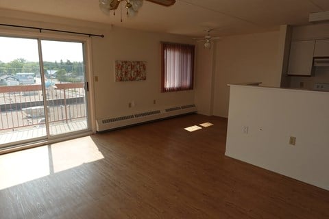 Floor plan for 2 beds, 1 bath