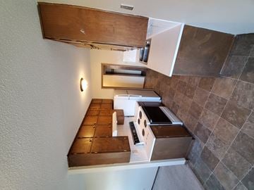 Hawley apartment for rent - a view of the kitchen from the loft