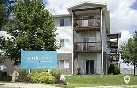 Bismarck apartment for rent - A building with a sign that says Northpointe in front of it.