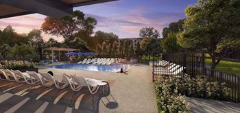 Outdoor saltwater pool