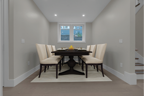 Brookline apartment for rent - a dining room with a table and chairs