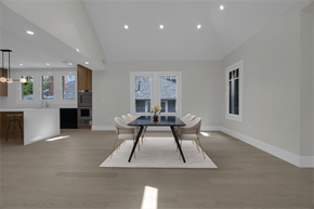Brookline apartment for rent - a dining room with a table and chairs and a kitchen