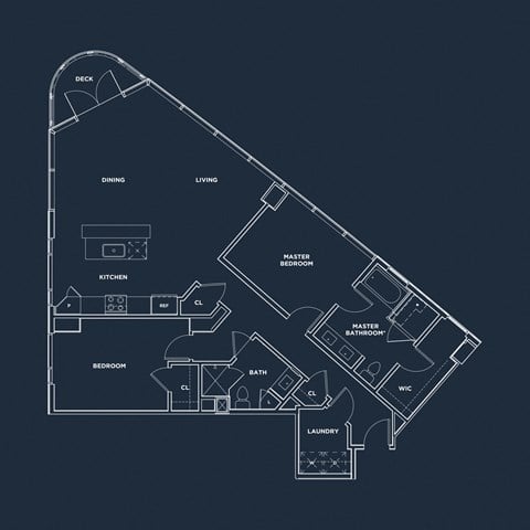 Floor plan for 2 beds, 2 baths, 1882 sqft