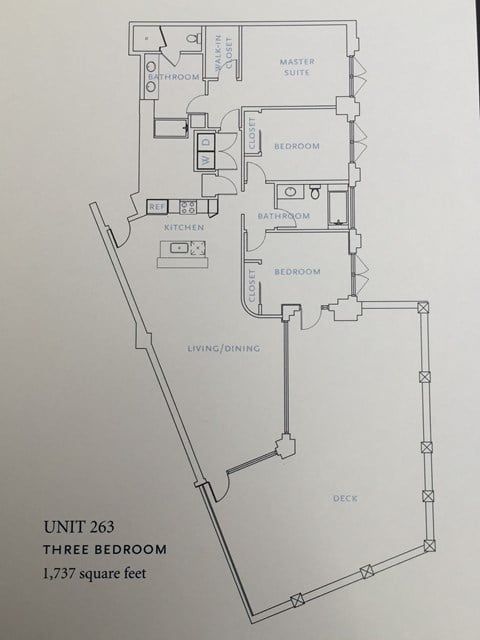 Floor plan for 3 beds, 2 baths, 1738 sqft