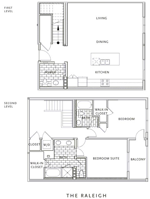 Floor plan for 2 beds, 2 baths, 1627 sqft